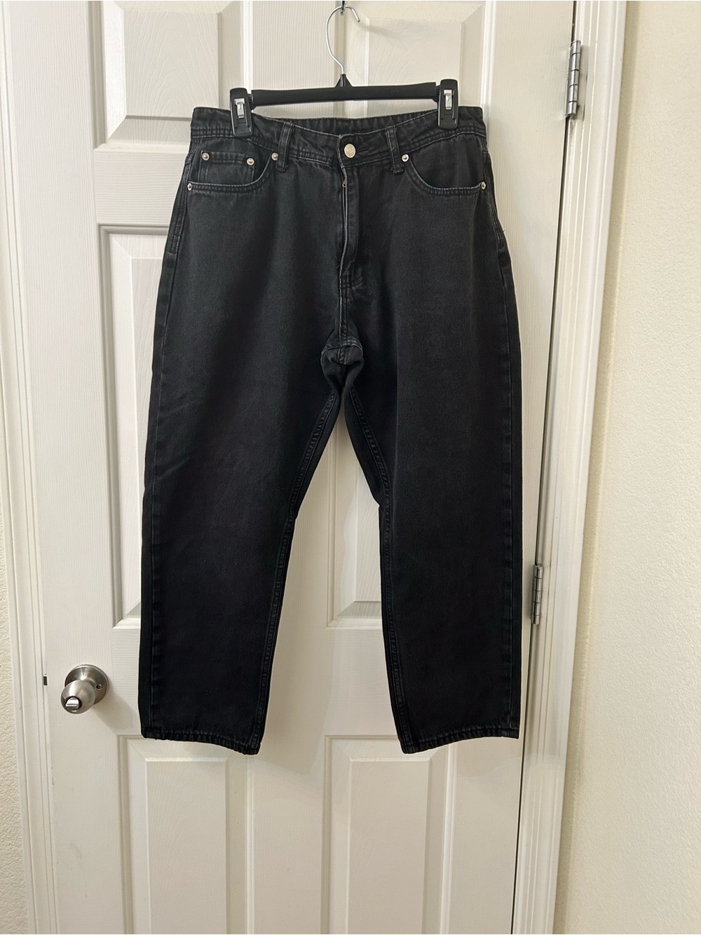 YoungLA Relaxed Fit Black Men's Jeans
